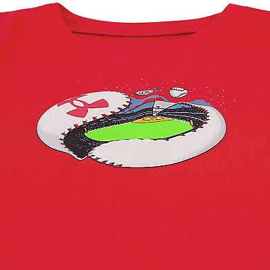 Toddler Boys Under Armour Baseball Unravel Tech Long Sleeve Tee