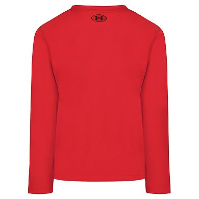 Toddler Boys Under Armour Baseball Unravel Tech Long Sleeve Tee