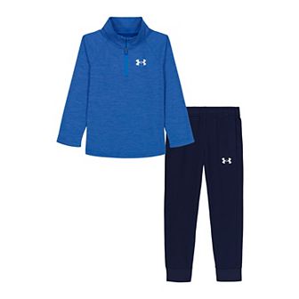 Toddler Boy Under Armour 2 pc 1/4 Zip Rye Bread Top & Pants Set