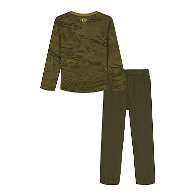 Baby & Toddler Boy Under Armour 2-pc. Long Sleeve Top & Pants Set