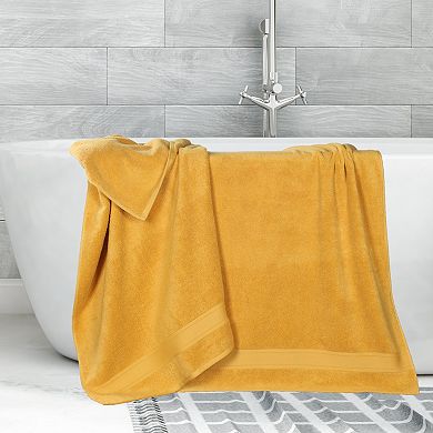SUPERIOR 2-Piece Belmont Zero Twist Soft Absorbent Bath Sheet Set
