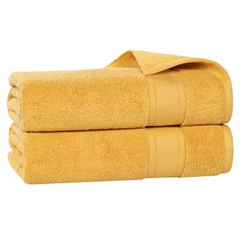 SUPERIOR 2 pc Belmont Zero Twist Soft Absorbent Bath Sheet Set