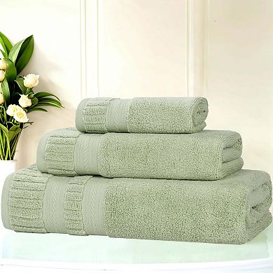 SUPERIOR 3 pc Venice Zero Twist Soft Absorbent Towel Set