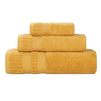 SUPERIOR 3 pc Venice Zero Twist Soft Absorbent Towel Set