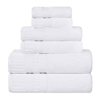SUPERIOR 6 pc Venice Zero Twist Soft Absorbent Towel Set