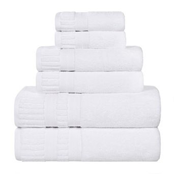 SUPERIOR 6 pc Venice Zero Twist Soft Absorbent Towel Set