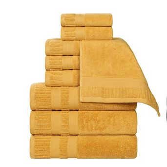 SUPERIOR 9 pc Venice Zero Twist Soft Absorbent Towel Set
