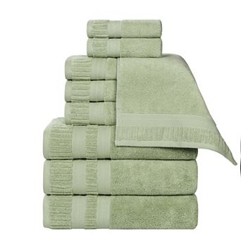 SUPERIOR 9 pc Venice Zero Twist Soft Absorbent Towel Set