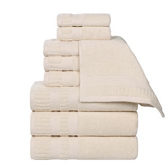SUPERIOR 9 pc Venice Zero Twist Soft Absorbent Towel Set