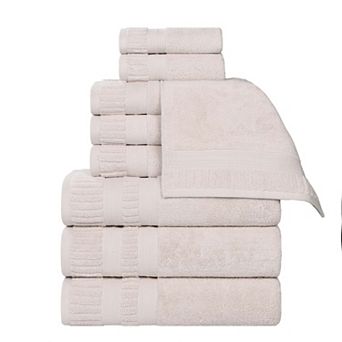SUPERIOR 9 pc Venice Zero Twist Soft Absorbent Towel Set