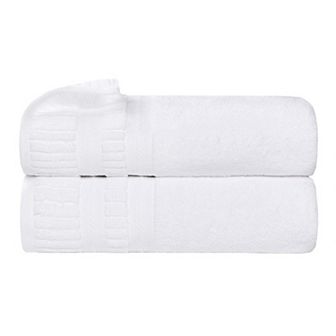 SUPERIOR 2 pc Venice Zero Twist Cotton Soft Absorbent Bath Towel Set