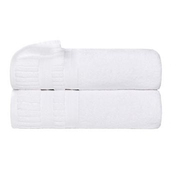 SUPERIOR 2 pc Venice Zero Twist Cotton Soft Absorbent Bath Towel Set