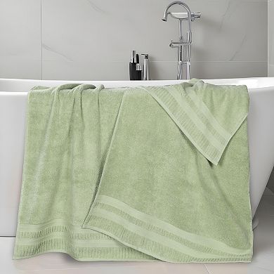 SUPERIOR 2-Piece Venice Zero Twist Cotton Soft Absorbent Bath Sheet Set