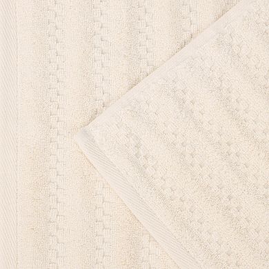 SUPERIOR Superior 12-Piece Zuma Zero Twist Cotton Medium Weight Soft Absorbent Towel Set