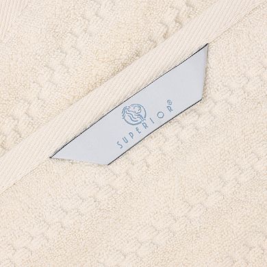 SUPERIOR Superior 12-Piece Zuma Zero Twist Cotton Medium Weight Soft Absorbent Towel Set