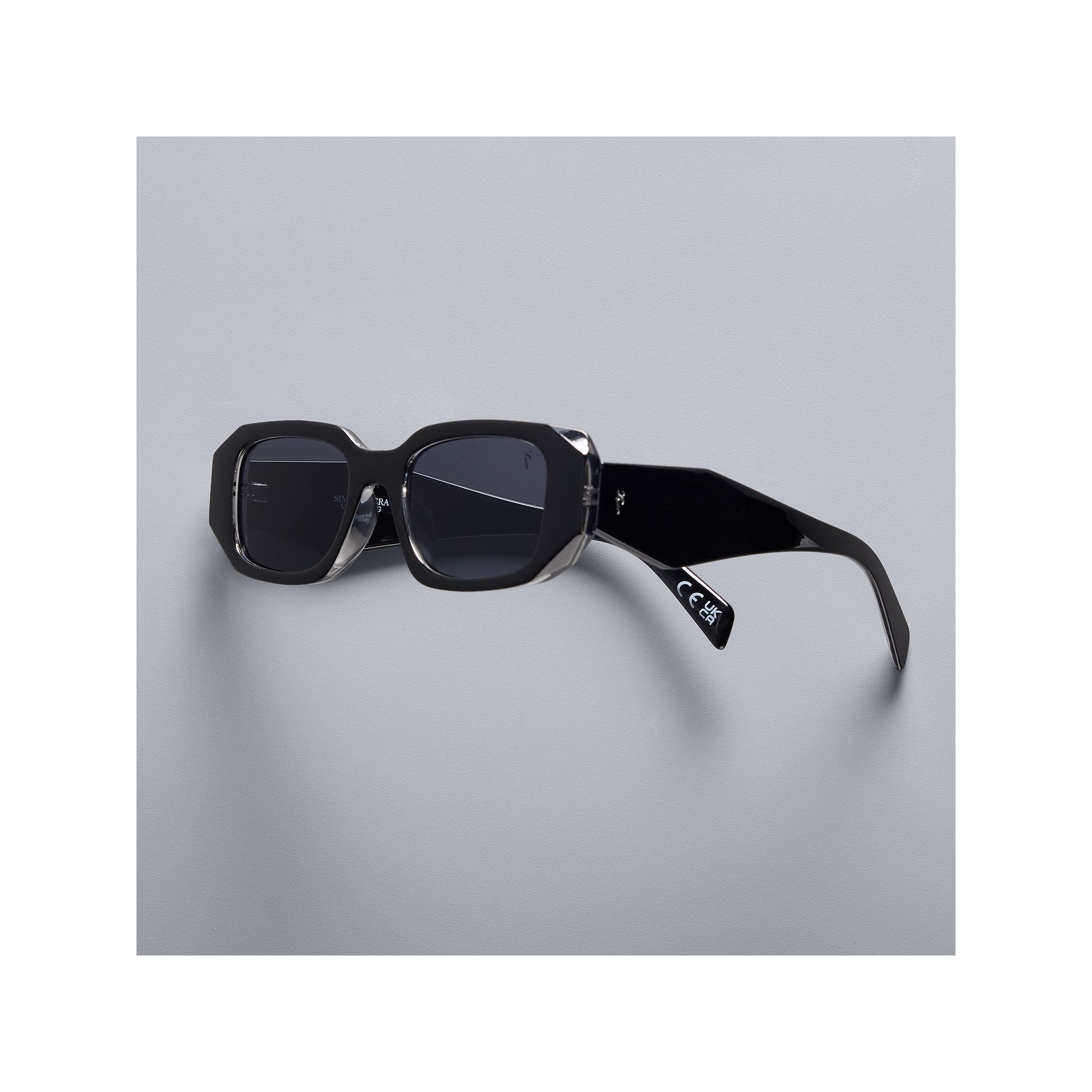 Womens Simply Vera Vera Wang Daly Rectangle Sunglasses, Black