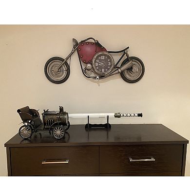 Vintage Motorcycle Wall Clock