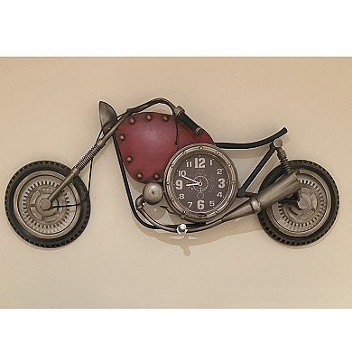 Vintage Motorcycle Wall Clock