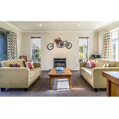 Vintage Motorcycle Wall Clock