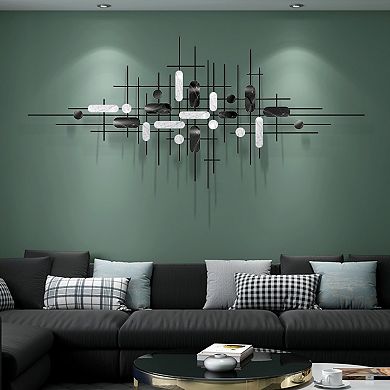 3d Multicolor Modern Style Wall Decor Metal Home Hanging Art