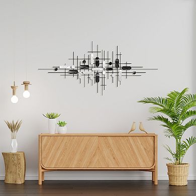 3d Multicolor Modern Style Wall Decor Metal Home Hanging Art