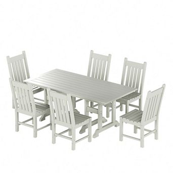 Westintrends 7 pc Outdoor/patio Dining Table Set With Side Chairs