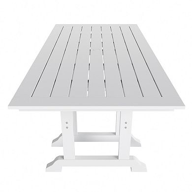 Westintrends 7-piece Outdoor/patio Dining Table Set With Armchairs