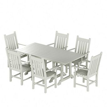 Westintrends 7 pc Outdoor/patio Dining Table Set With Armchairs