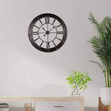 Rustic Finished Frame Wall Clock