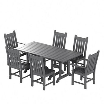 Westintrends 7 pc Outdoor/patio Dining Set