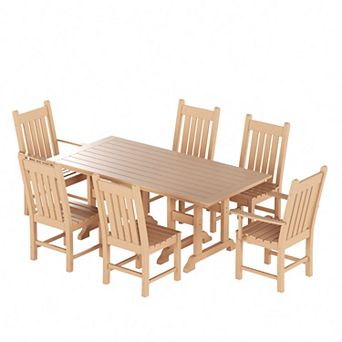 Westintrends 7 pc Outdoor/patio Dining Set