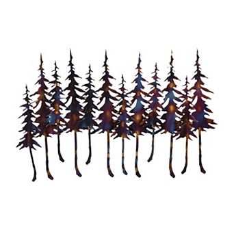3d Flamed Forest 41 x 22 in