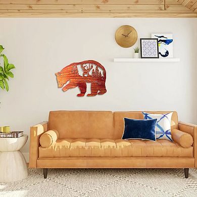 Bear And Stag Metal Wall Art