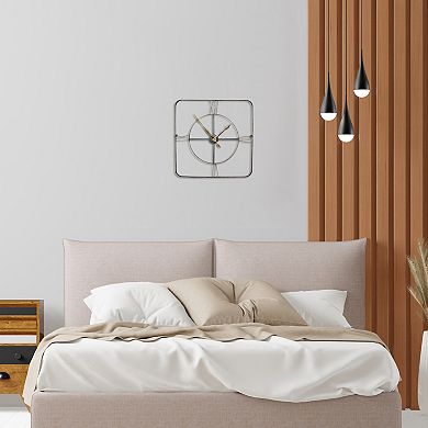 Square Wrought Iran Antique Wall Clock