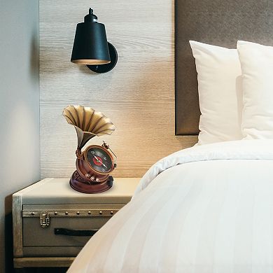 Phonograph Table Clock