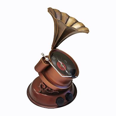 Phonograph Table Clock