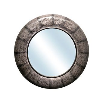 Textured Orbital Wall Mirror
