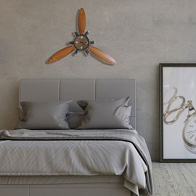 Airplane Propeller Wall Clock Small