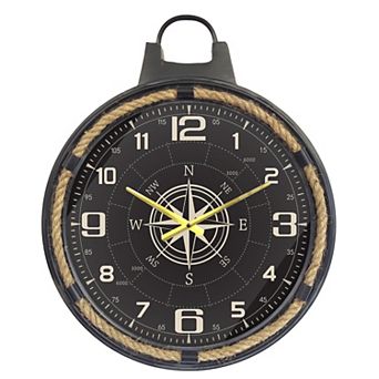 Sisal Rope Style Metal Wall Clock