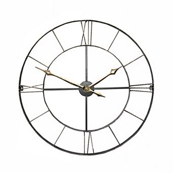 Round Wrought Iran Antique Wall Clock