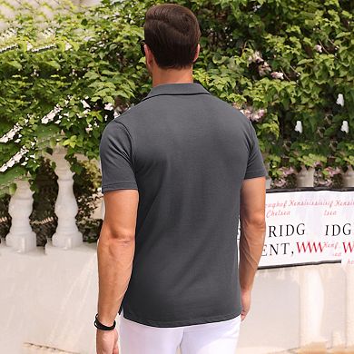 Polo Shirts for Men Short Sleeve Casual Business Sports Tennis Golf Shirts