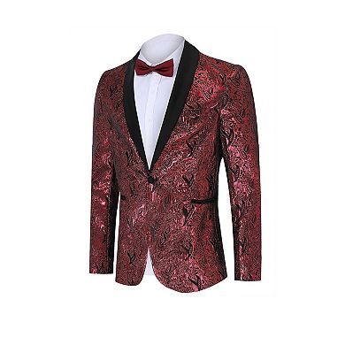 Men's Fashion Suit Jacket Blazer One Button Luxury Weddings Party Dinner Prom