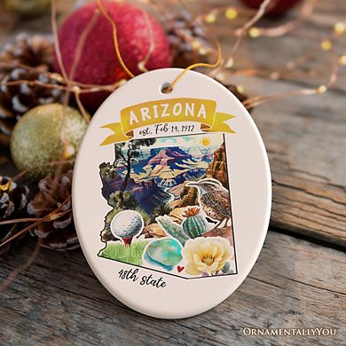 Artistic Arizona State Themes and Landmarks Christmas Ornament