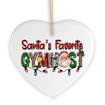Santa’s Favorite Gymnast Christmas Ornament