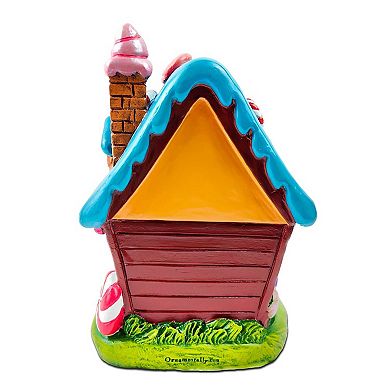 Sugary Haven Candy House Tabletop Figurine, 7" LED Christmas Gingerbread Style Home Decoration