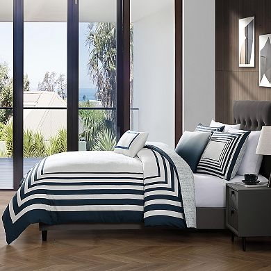 Bebejan Frames 200 Thread Count 100% Cotton Sateen 5 Piece Reversible Comforter Set