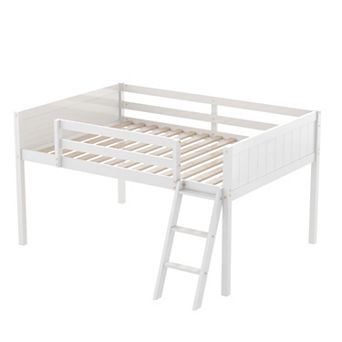 Merax Wood Low Loft Bed With Ladder