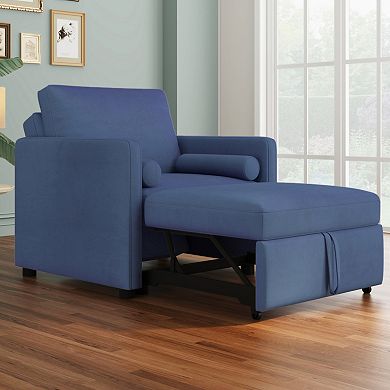 Merax 3 In 1 Convertible Sofa Chair With Adjustable Backrest