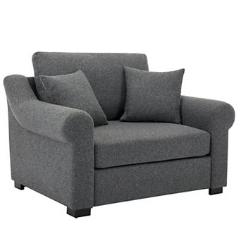 Merax Modern Chenille Oversized Armchair, Accent Chair