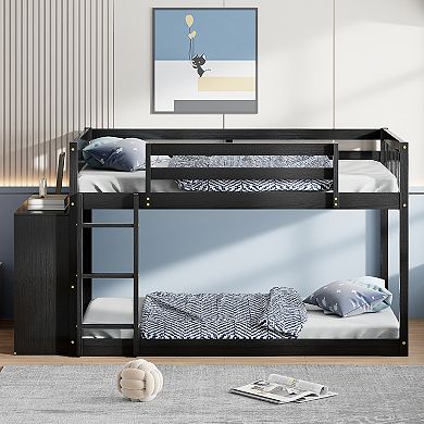 Merax Bunk Bed With 4 Drawers And 3 Shelves